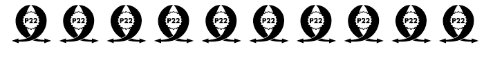 P22 Escher Extras Font OTHER CHARS