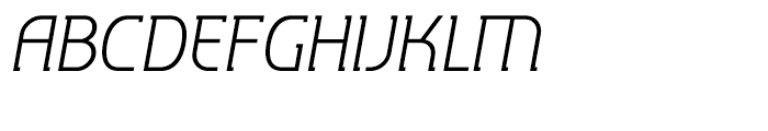 P22 Hedonic Light Italic Font UPPERCASE