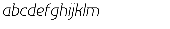 P22 Hedonic Light Italic Font LOWERCASE