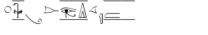 P22 Hieroglyphics Cartouche Font OTHER CHARS