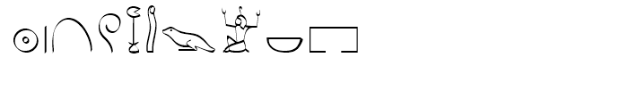 P22 Hieroglyphics Phonetic Font OTHER CHARS
