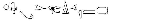 P22 Hieroglyphics Phonetic Font OTHER CHARS