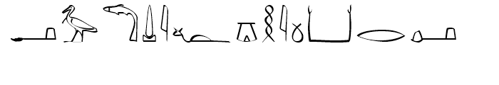 P22 Hieroglyphics Phonetic Font UPPERCASE