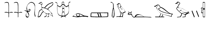 P22 Hieroglyphics Phonetic Font UPPERCASE
