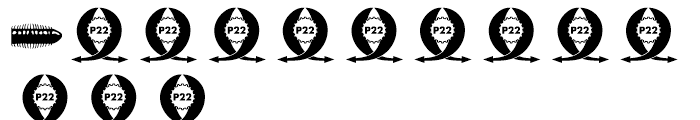 P22 Insectile Regular Font LOWERCASE