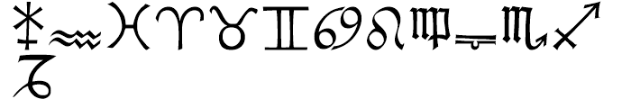 P22 Koch Signs 3 Font LOWERCASE