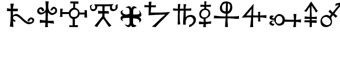 P22 Koch Signs 4 Font LOWERCASE