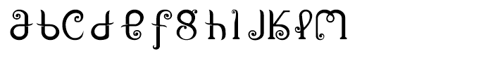 P22 Mantra Regular Font LOWERCASE