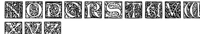 P22 Morris Ornaments Font UPPERCASE