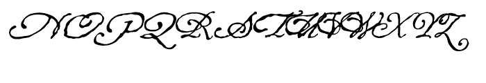 P22 Roanoke Script Regular Font UPPERCASE