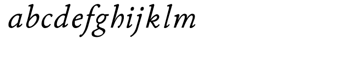 P22 Stickley Pro Caption Italic Font LOWERCASE