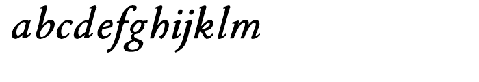 P22 Stickley Text Bold Italic Font LOWERCASE