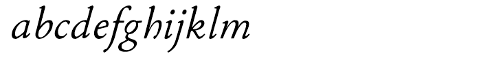 P22 Stickley Text Italic Font LOWERCASE
