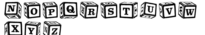 P22 Toy Box Blocks Font UPPERCASE
