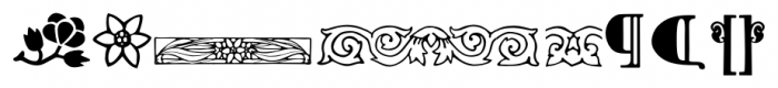 P22 Arts and Crafts Ornaments Font LOWERCASE