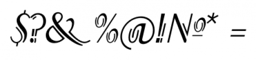 P22 Counter Cursive Font OTHER CHARS