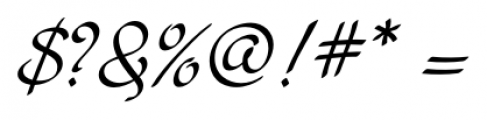 P22 Cruz Calligraphic Pro Regular Font OTHER CHARS