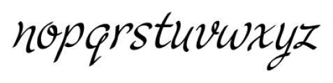 P22 Cruz Calligraphic Pro Regular Font LOWERCASE