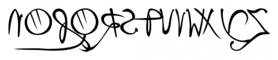 P22 Da Vinci Backwards Font UPPERCASE