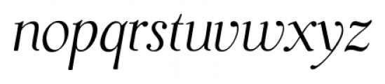 P22 Dyrynk  Italic Font LOWERCASE