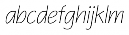 P22 Eaglefeather Hairline Italic Font LOWERCASE
