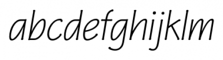P22 Eaglefeather Pro Light Italic Font LOWERCASE