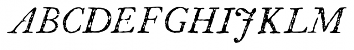 P22 Franklin Caslon Italic Font UPPERCASE