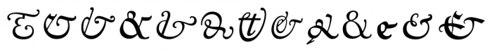 P22 Goudy Ampersands Font LOWERCASE