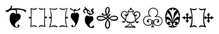 P22 Goudy Ornaments Font UPPERCASE