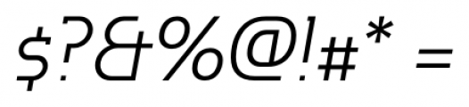 P22 Hedonic Light Italic Font OTHER CHARS