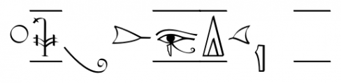 P22 Hieroglyphic Cartouche Font OTHER CHARS
