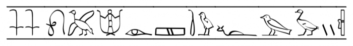 P22 Hieroglyphic Cartouche Font UPPERCASE