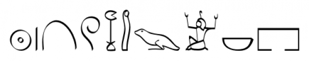 P22 Hieroglyphic Phonetic Font OTHER CHARS