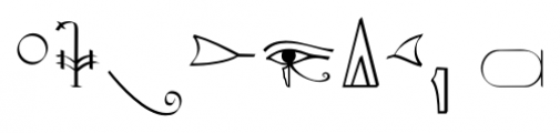 P22 Hieroglyphic Phonetic Font OTHER CHARS
