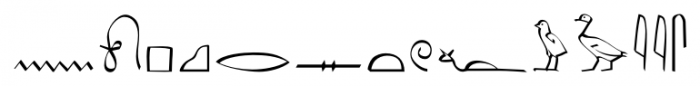 P22 Hieroglyphic Phonetic Font LOWERCASE