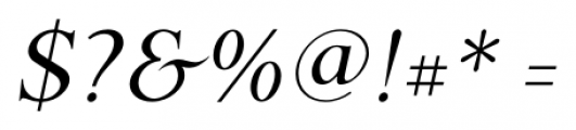 P22 Late November Italic Font OTHER CHARS