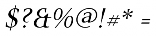 P22 Mai Italic Font OTHER CHARS