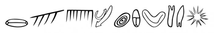 P22 Petroglyphs Australian Font OTHER CHARS