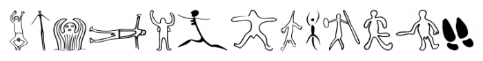P22 Petroglyphs Australian Font UPPERCASE