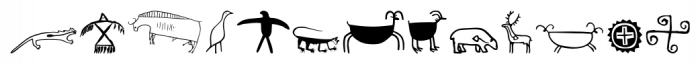 P22 Petroglyphs North American Font LOWERCASE