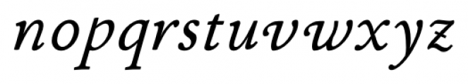 P22 Stickley Pro Caption Italic Font LOWERCASE