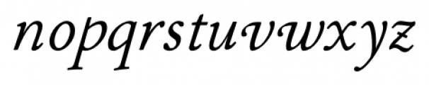 P22 Stickley Pro Text Italic Font LOWERCASE