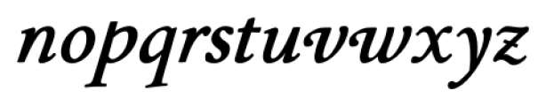 P22 Stickley Text Pro Bold Italic Font LOWERCASE