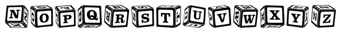 P22 ToyBox Blocks Regular Font LOWERCASE