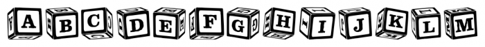 P22 ToyBox Blocks Font UPPERCASE