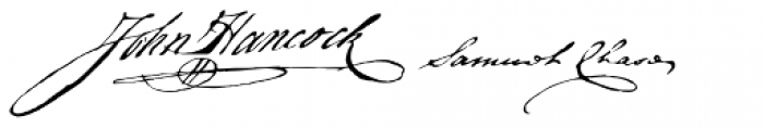 P22 Declaration Signers Font UPPERCASE