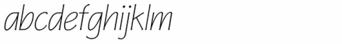 P22 Eaglefeather Hairline Italic Font LOWERCASE