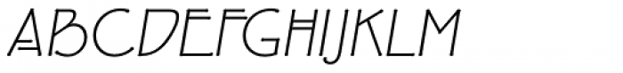 P22 Eaglefeather Light Italic Font UPPERCASE