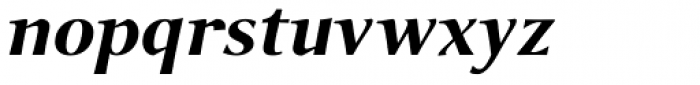 P22 Foxtrot Sans Pro Bold Italic Font LOWERCASE
