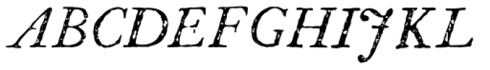 P22 Franklin Caslon Italic Font UPPERCASE